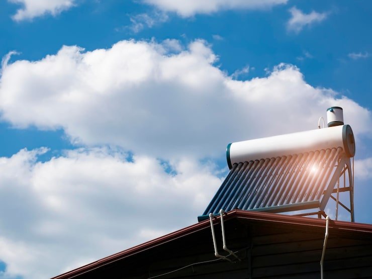 Solar water heater installation